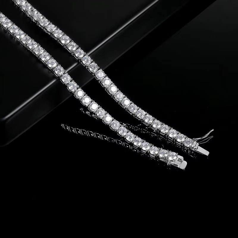 18K Gold Plated Zircon Tennis Choker Necklace