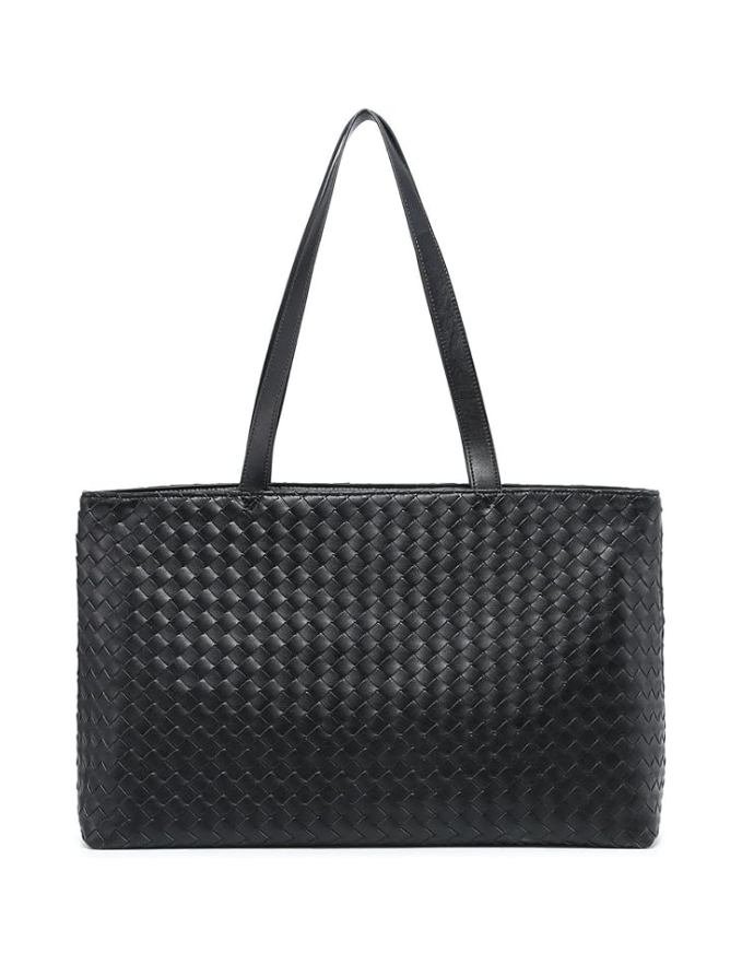 Woven Laptop Bag - Black