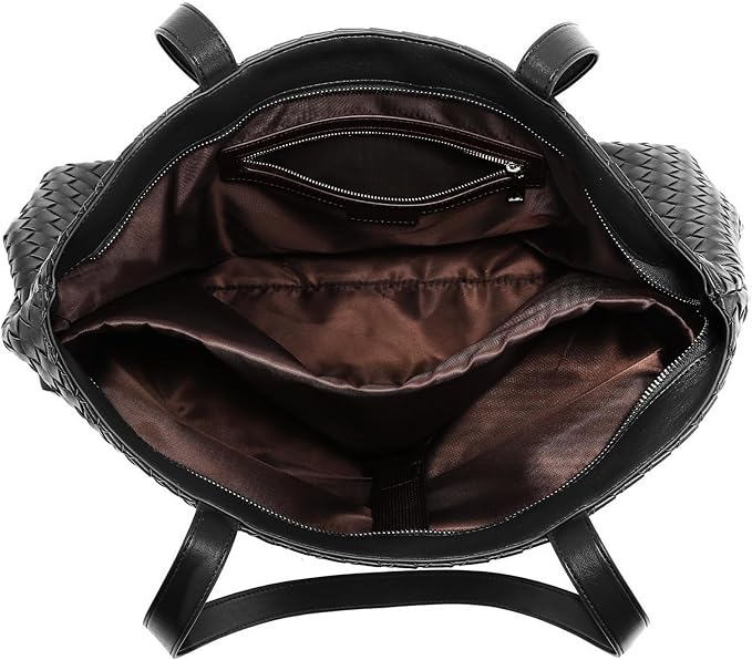 Woven Laptop Bag - Black