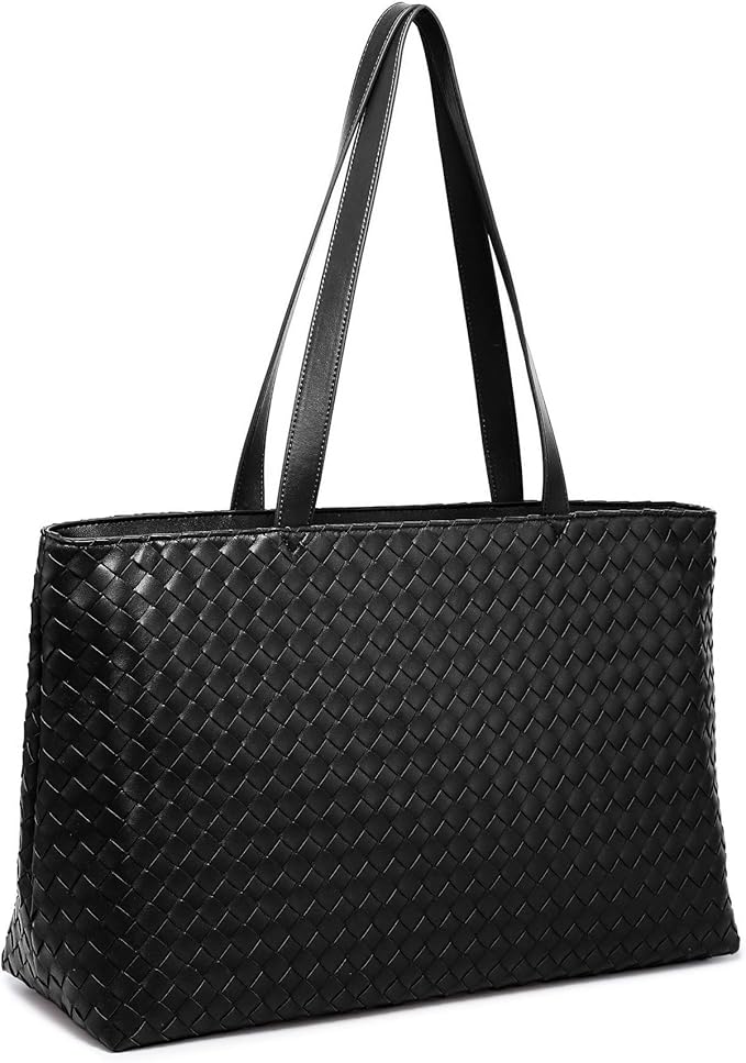 Woven Laptop Bag - Black