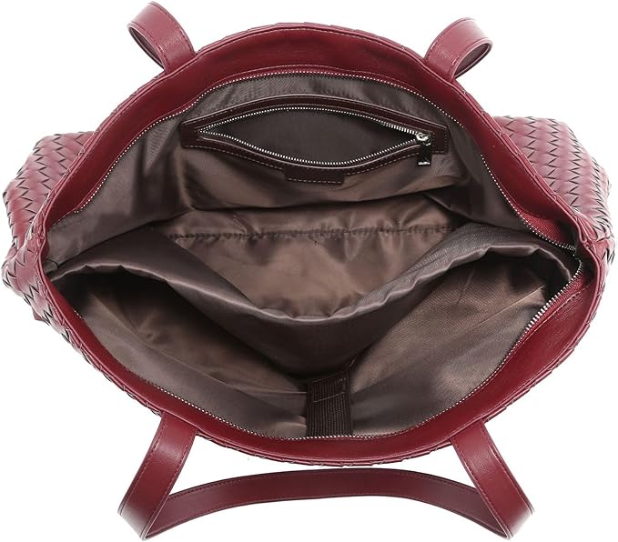 Woven Laptop Bag - Red