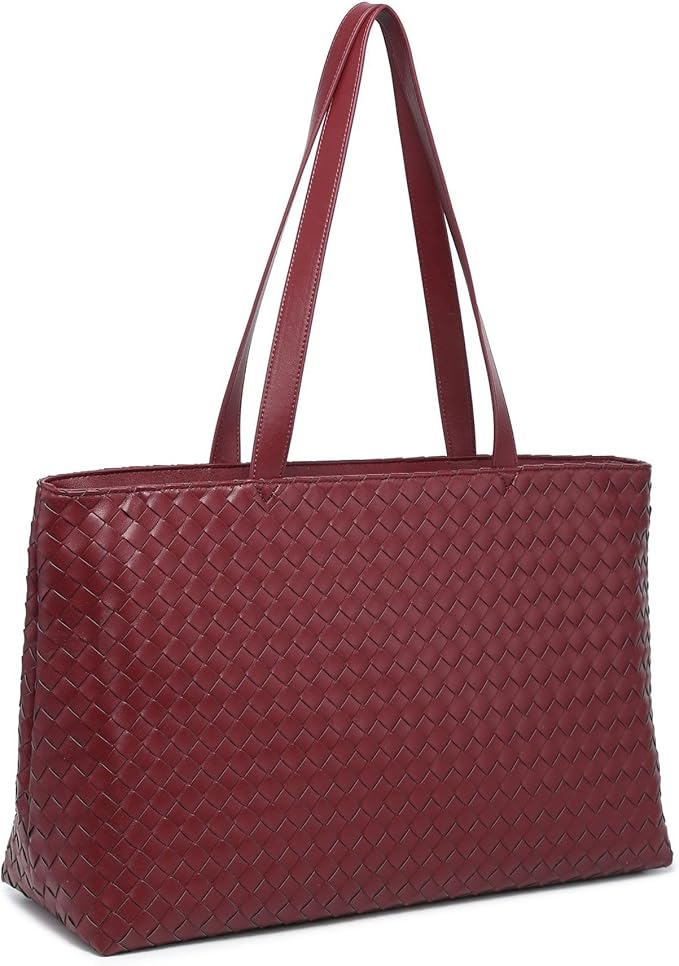 Woven Laptop Bag - Red