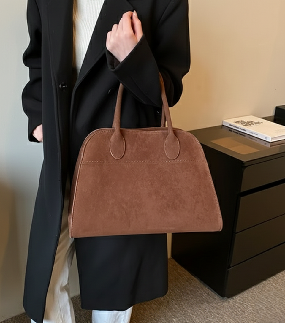 Classic Suede Large Capacity Tote Handbag