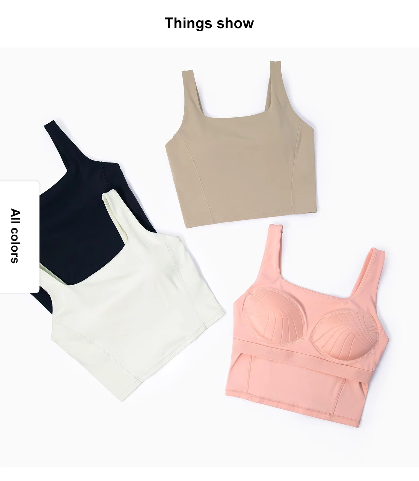Seamless Yoga Top with Built-In Bra