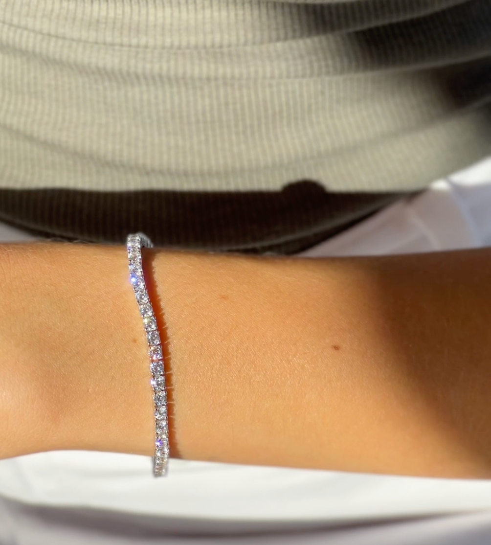 Tennis Bracelet 3mm Silver