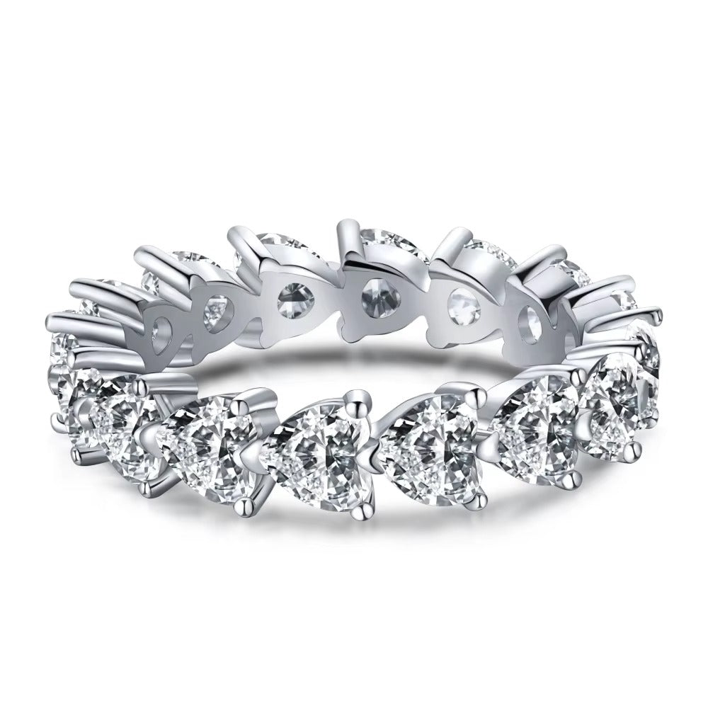 Full Eternity Zircon Ring – 925 Sterling Silver