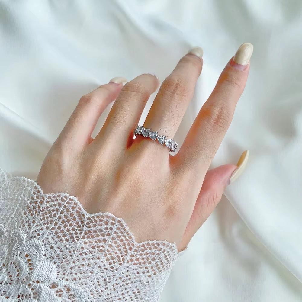 Full Eternity Zircon Ring – 925 Sterling Silver