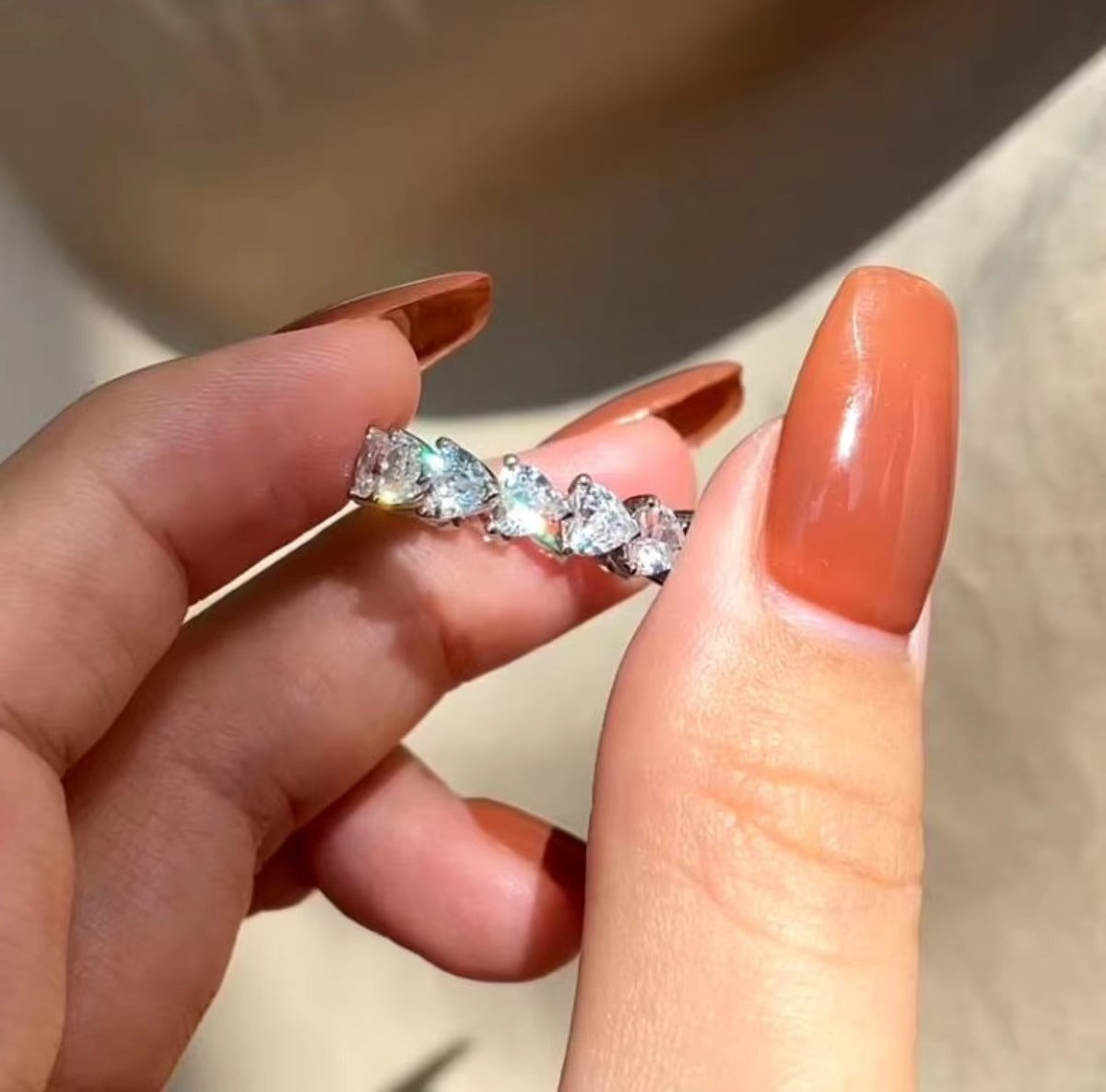 Full Eternity Zircon Ring – 925 Sterling Silver
