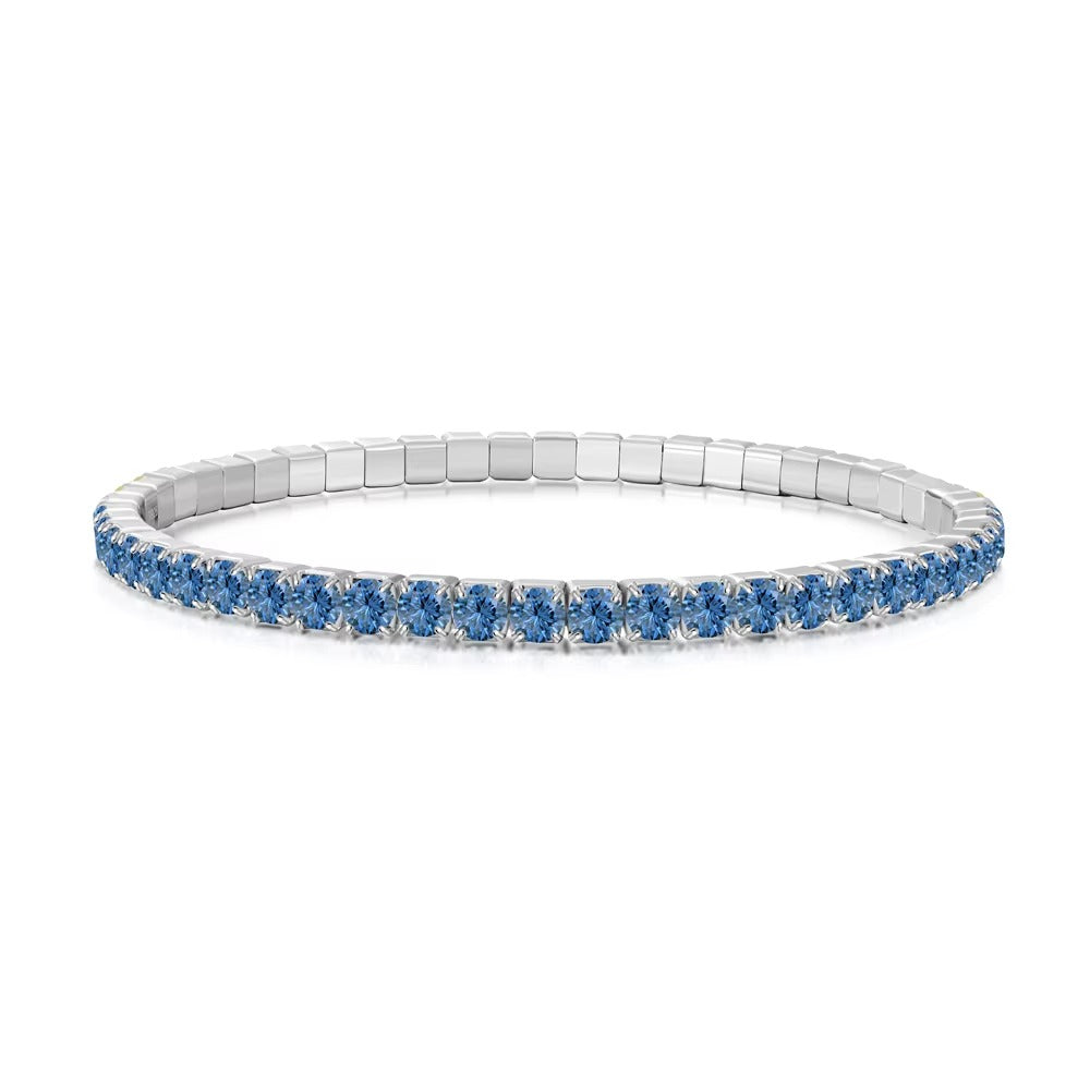 Birthstone Tennis Bracelet Blue