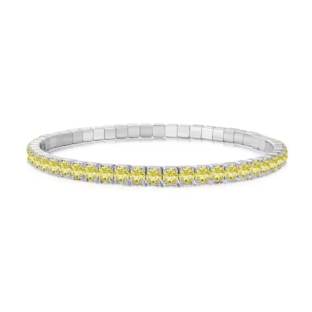 Birthstone Tennis Bracelet Yellow