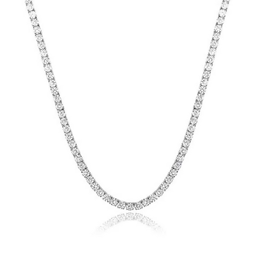 18K Gold Plated Zircon Tennis Choker Necklace