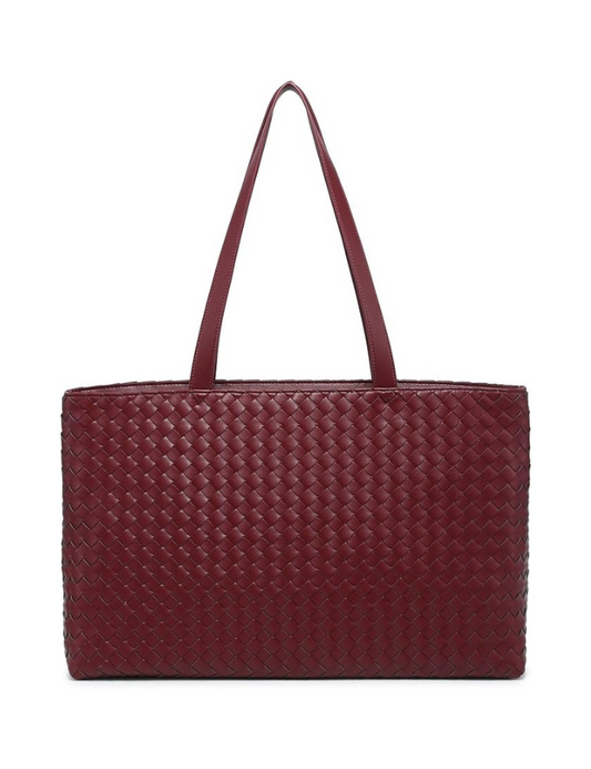 Woven Laptop Bag - Red