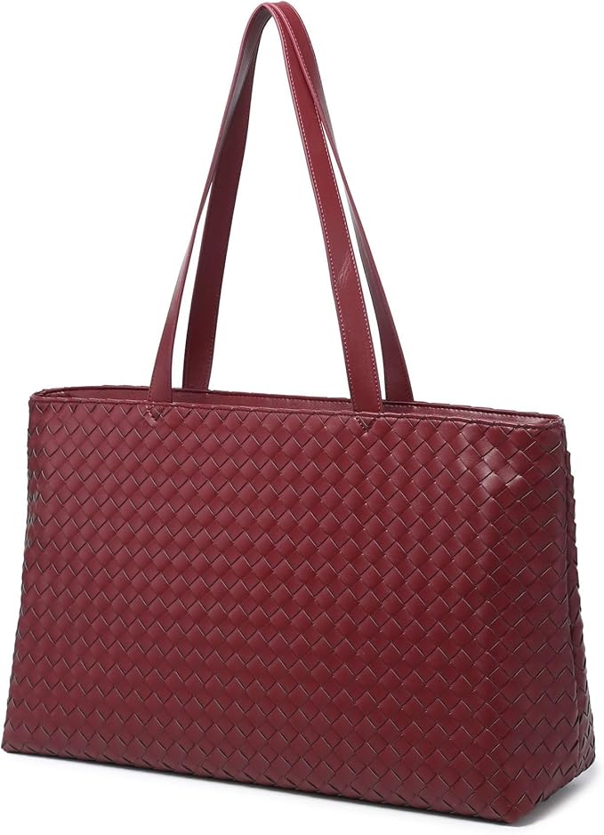 Woven Laptop Bag - Red