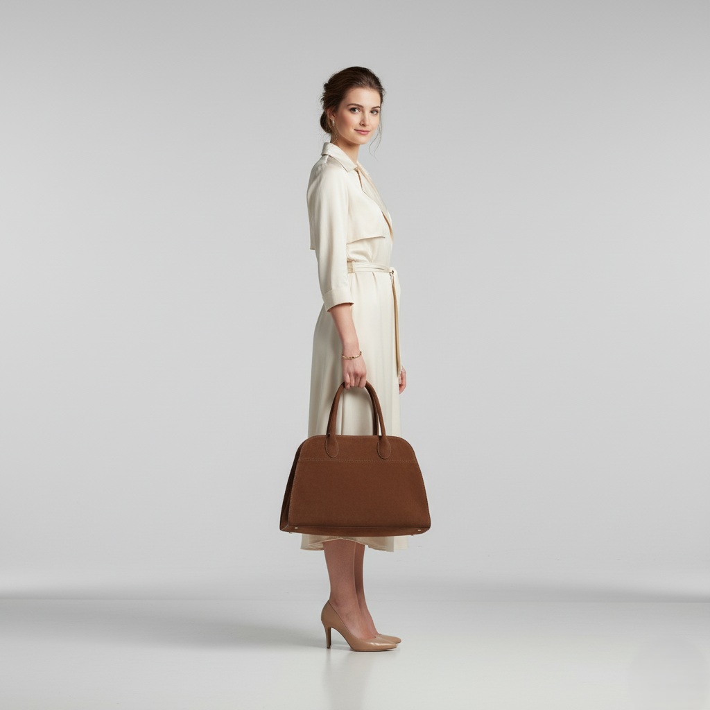 Classic Suede Large Capacity Tote Handbag