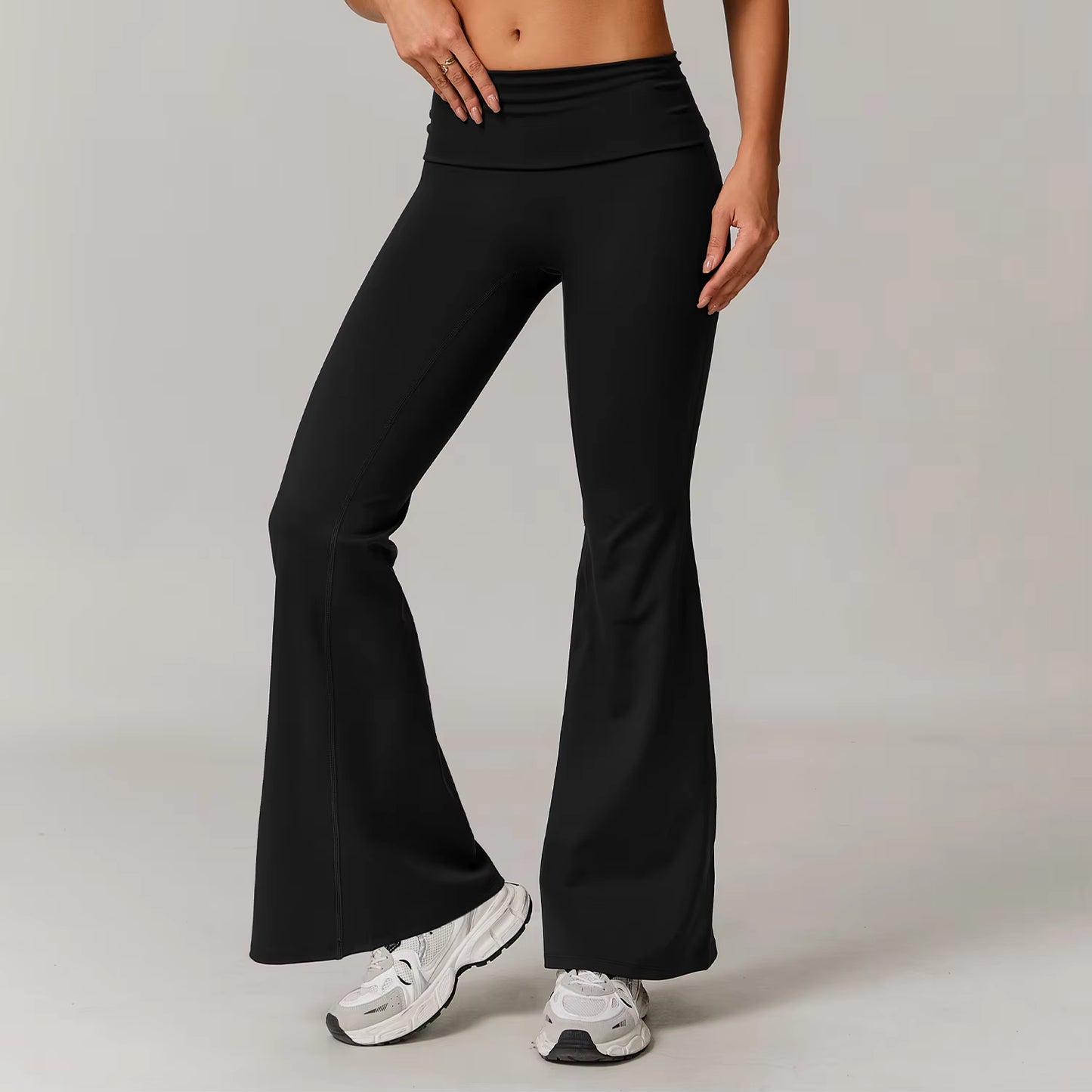 Recycled High-Waist Flared Yoga Pants