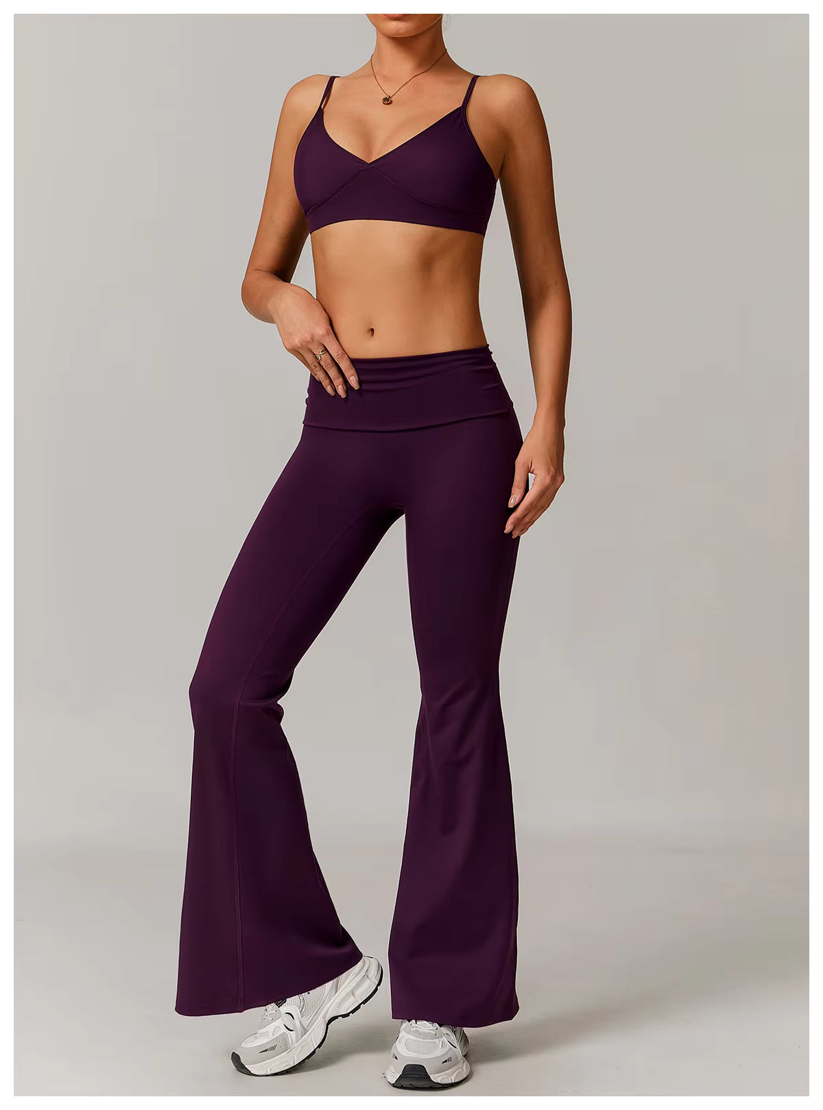 Recycled High-Waist Flared Yoga Pants