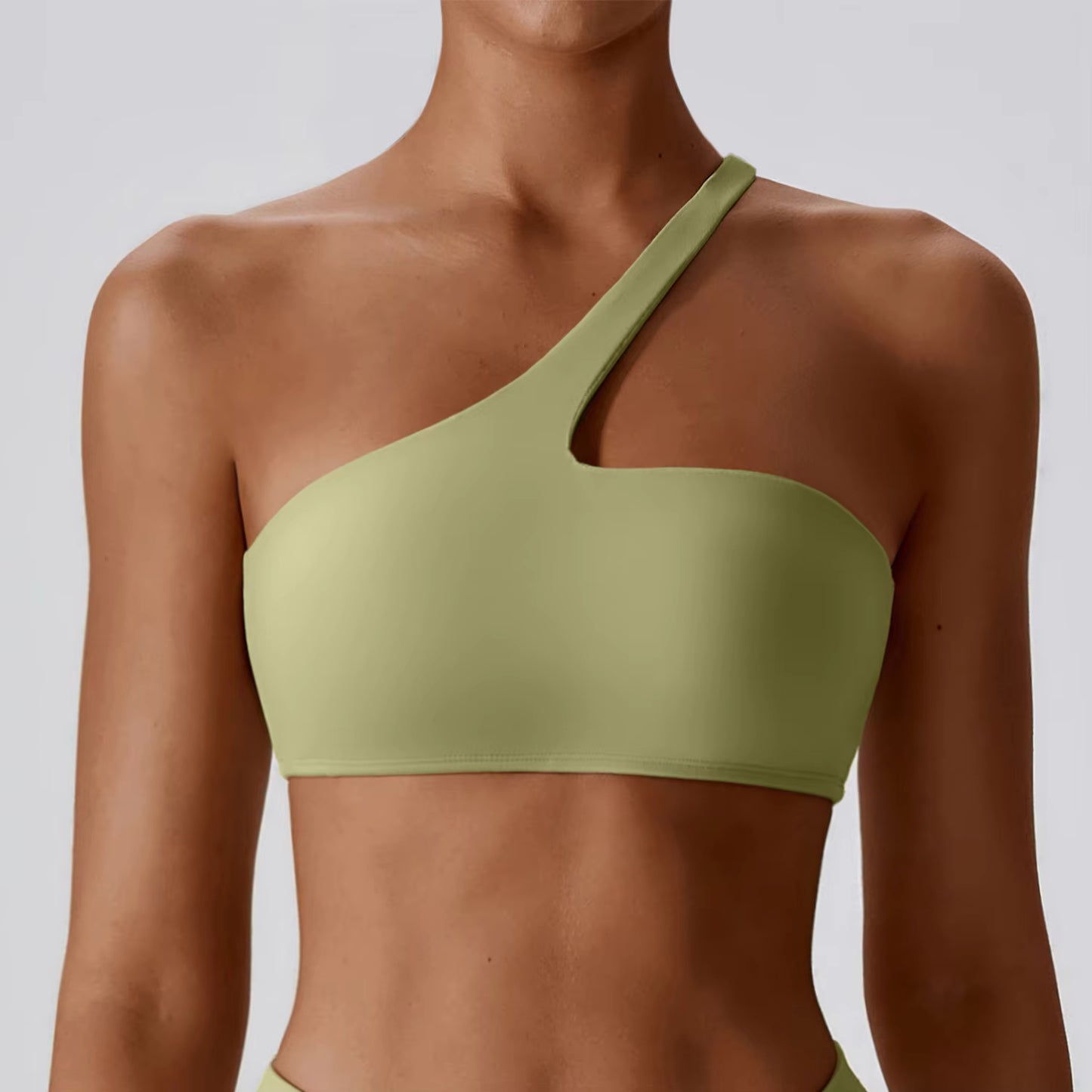One-Shoulder Shockproof Sports Bra