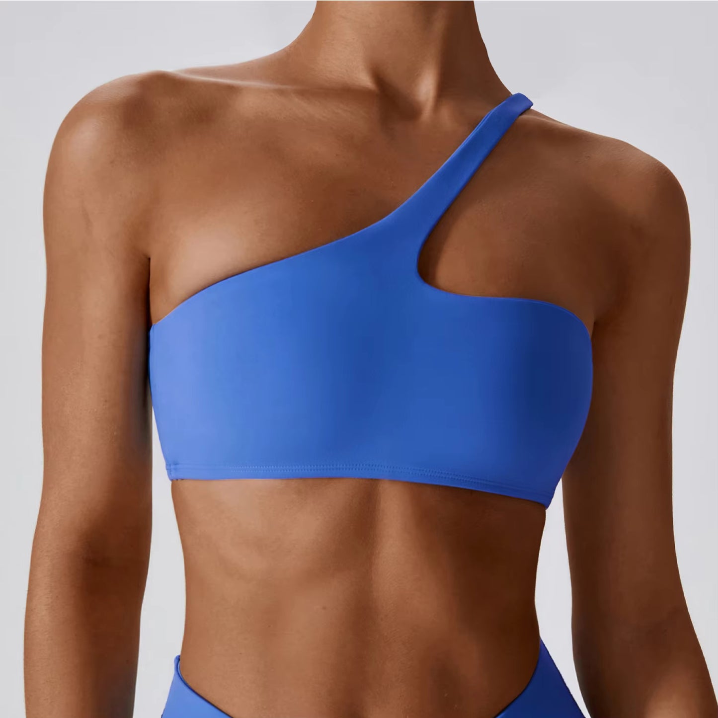 One-Shoulder Shockproof Sports Bra