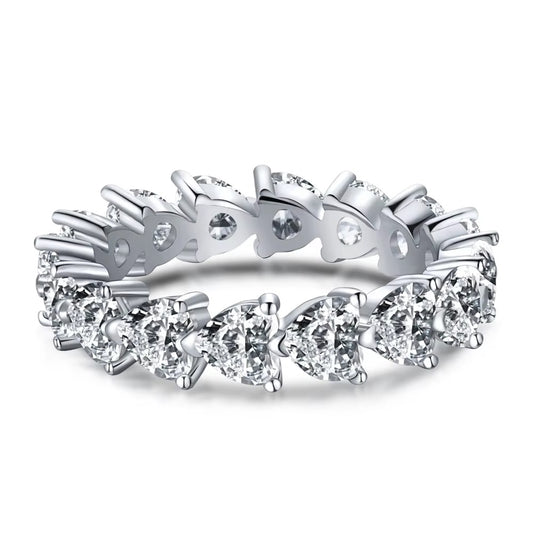 Full Eternity Zircon Ring – 925 Sterling Silver